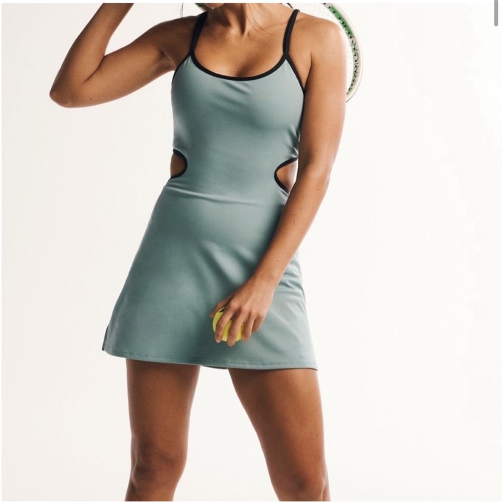 FP Movement by Free People Green Cutout Dress